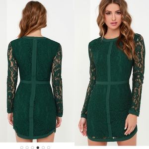 Perfect Holiday, Green Lace dress!